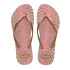 Sandalias de Mujer Havaianas Slim Animals Rosa - Dorado