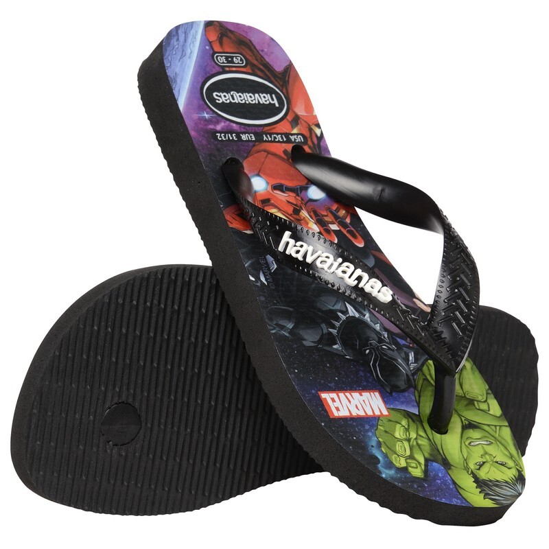 Ojotas Havaianas Kids Top Marvel II Negro