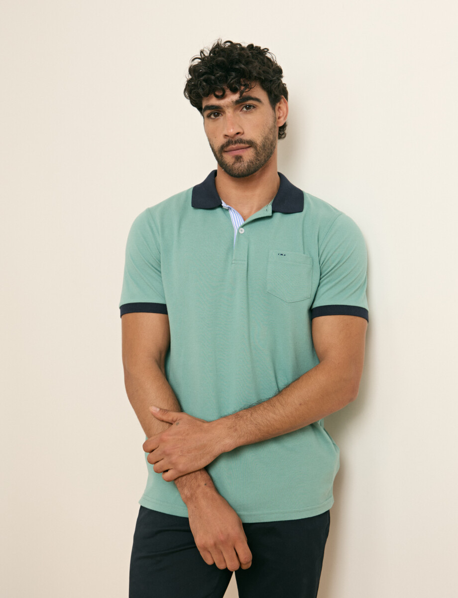 520753 REMERA HARRINGTON LABEL Verde