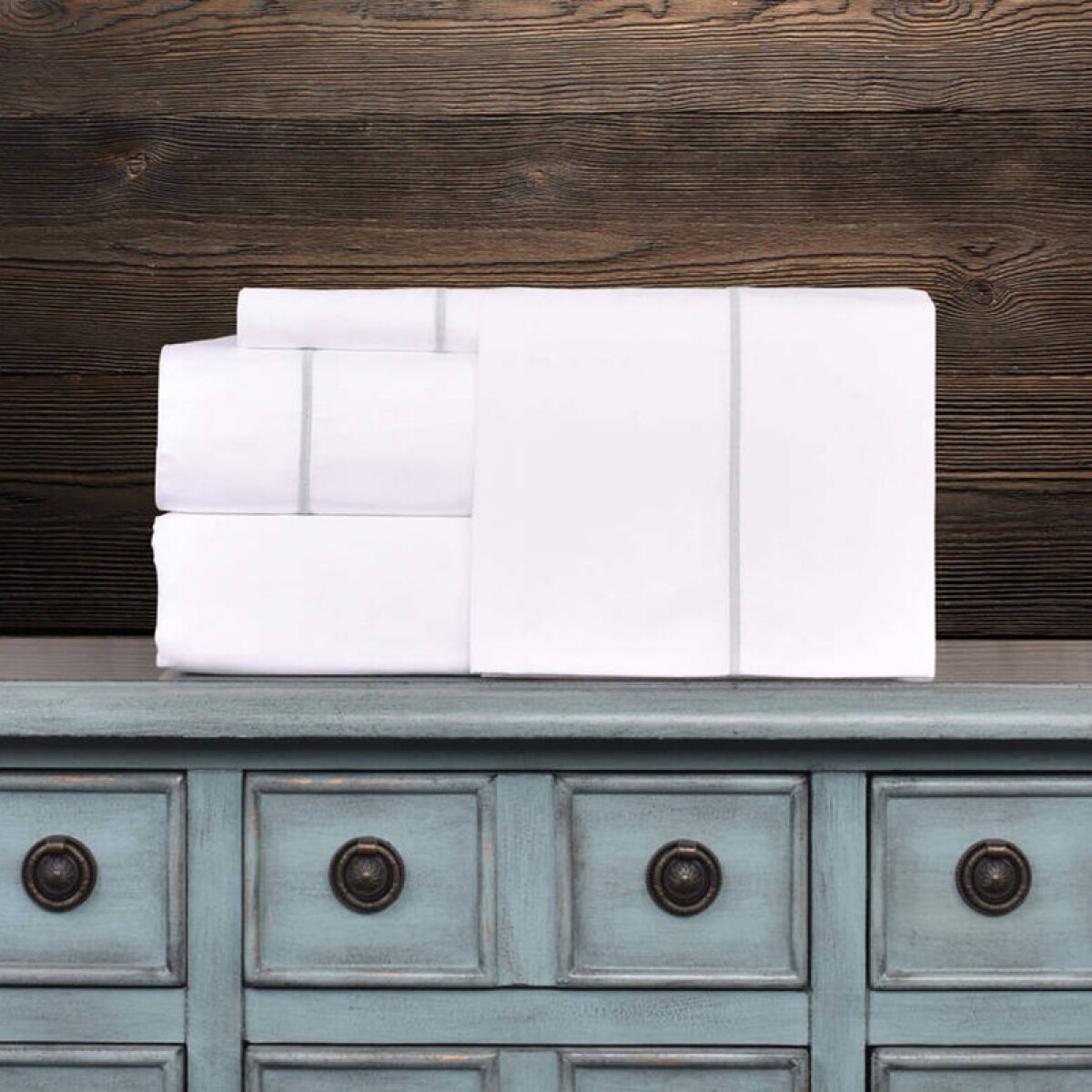 Juego de Sábanas 2 Plazas Full Lisa 400 Hilos - Blanca 