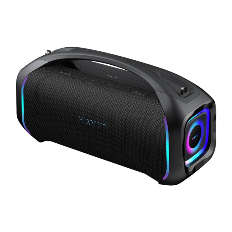 Parlante Bluetooth Havit SK910BT PartyBox Blast 200W con luces RGB e IPX6 Parlante Bluetooth Havit SK910BT PartyBox Blast 200W con luces RGB e IPX6