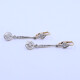 Caravanas antiguas oro 18k con brillantes y diamantes. Caravanas antiguas oro 18k con brillantes y diamantes.