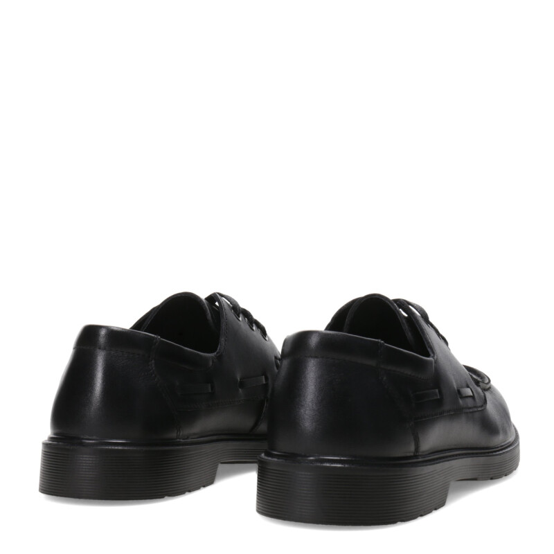 Zapatos Infantiles Branch Leñador Ginum Acordonado Negro