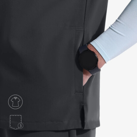 Casaca polo con cierre unisex Gris oscuro