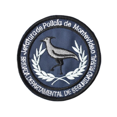 Parche bordado Jefatura de Policía de Montevideo - Brigada Departamental de Seguridad Rural Azul