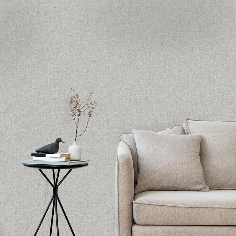 Empapelado Textile Plain Grey