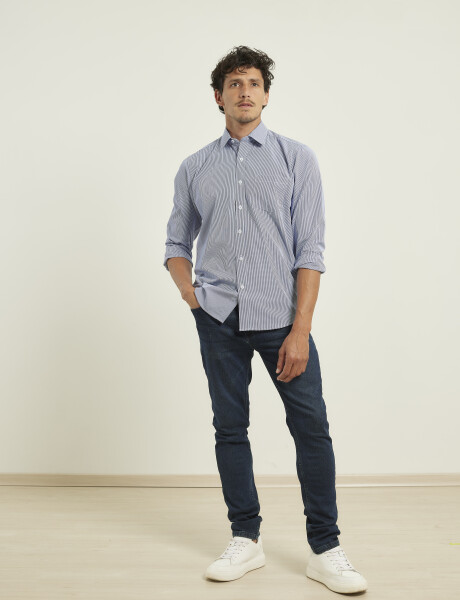 Camisa Harrington Urban Azul Osc/bla