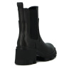 Darkness Bota De Dama C/ Elastico Caña Baja Taco Cuadrado - Negro Negro