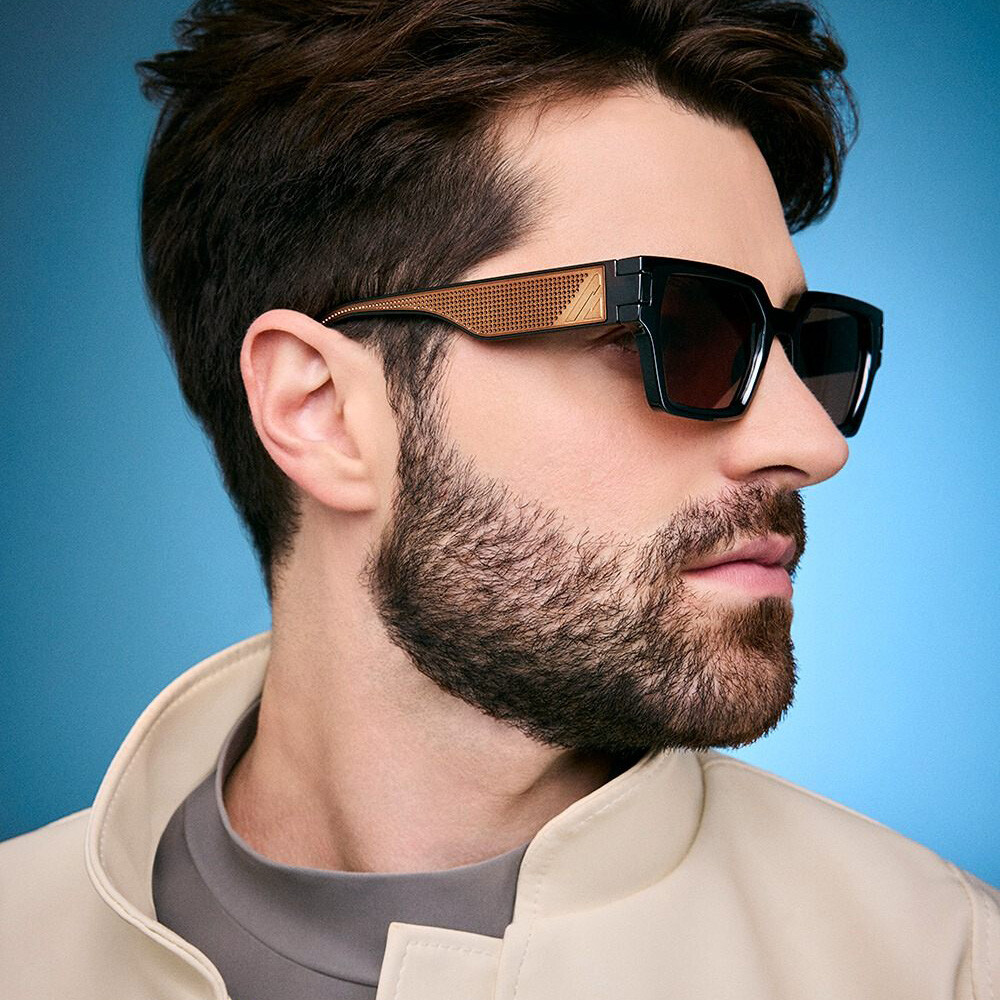 Lentes de Sol Alok Sneakers 2024 Cuadrado - Hombre Gradiente/Negro