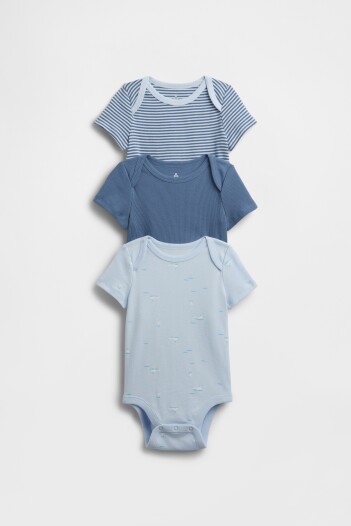 Bodies Pack X3 Bebé Serene Blue