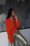 Pocket Shirt Naranja Cuero