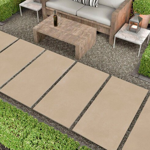 Porcelanato Beige Arena 60X120Cm 20Mm Piso Exterior GAMAS DE BEIGE