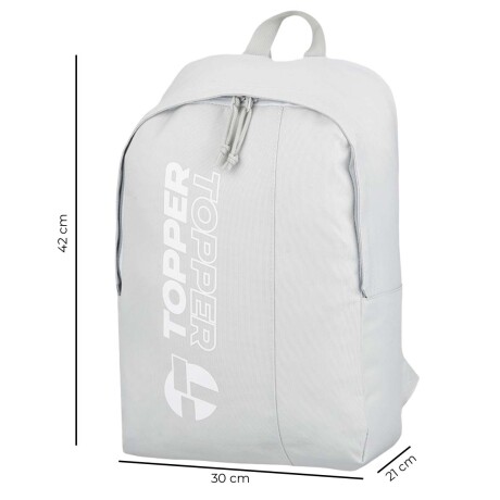 Mochila Topper Street Escolar 45cm Urbana 15.5 L Gris
