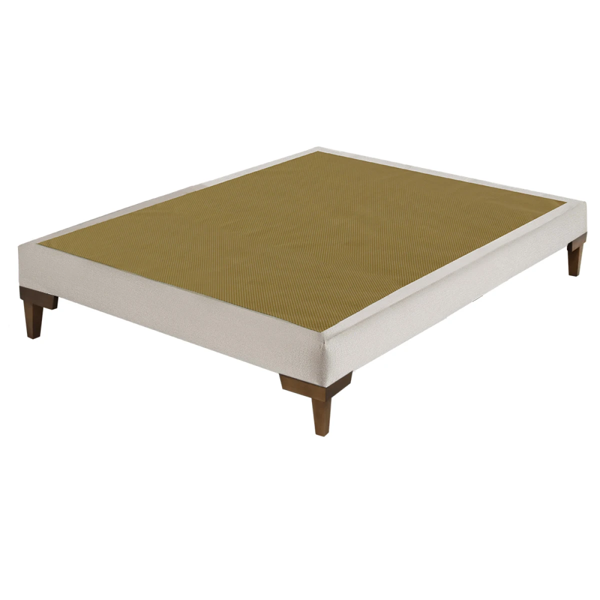 Box Wave 2 Plazas 138x188x34 - Lino Gris 