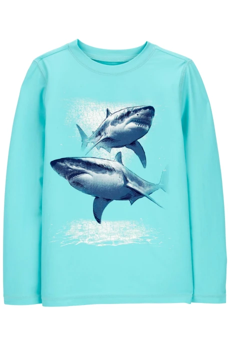 Remera de baño manga larga con protección UPF 50+ diseño tiburón Remera de baño manga larga con protección UPF 50+ diseño tiburón