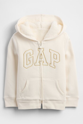 Canguro Logo Gap Con Corderito Toddler Niña Ivory Frost