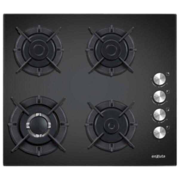 ANAFE DE EMPOTRAR CON 4 HORNALLAS A GAS VIDRIO NEGRO ENXUTA ANAFE DE EMPOTRAR CON 4 HORNALLAS A GAS VIDRIO NEGRO ENXUTA