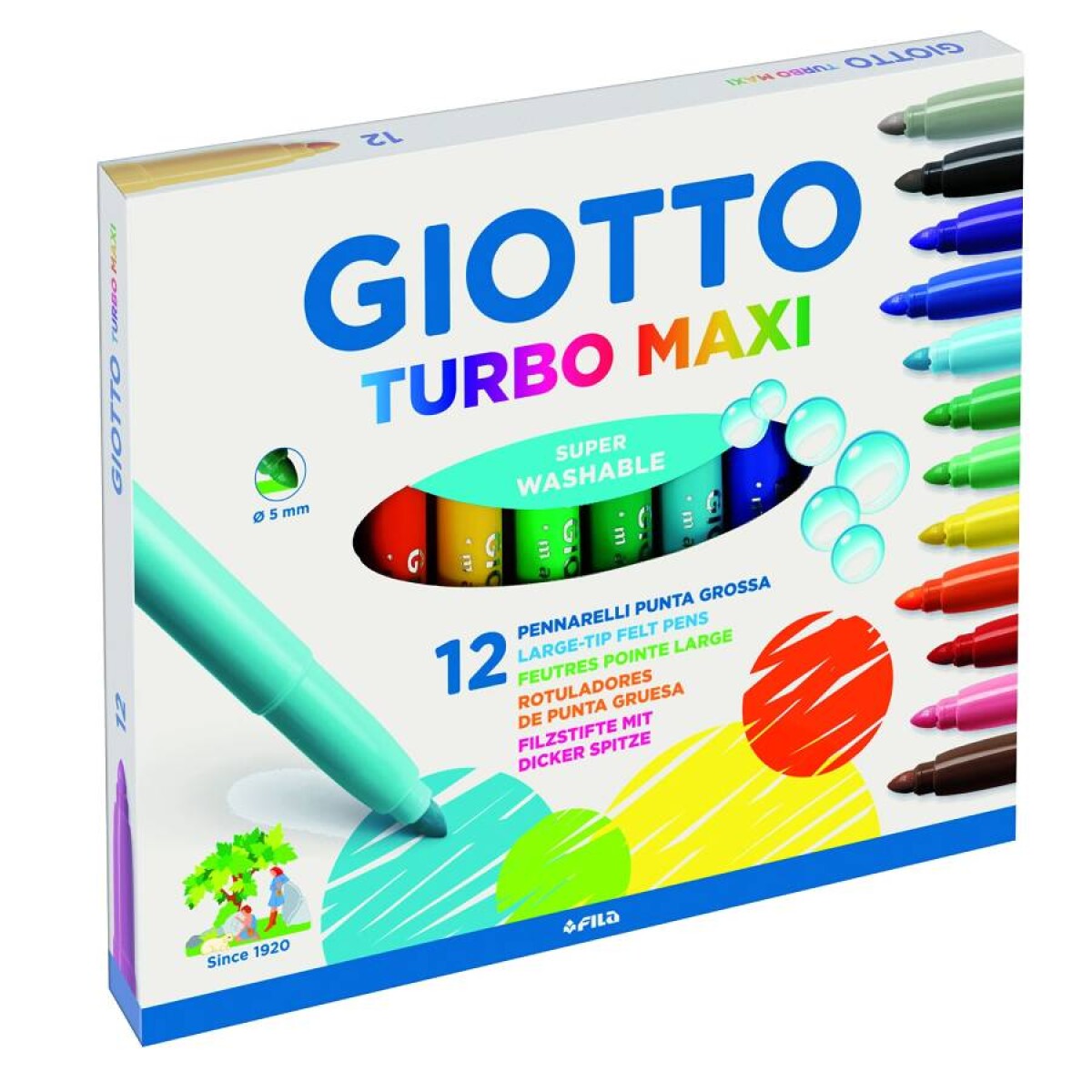 Marcadores Turbo Maxi Giotto x12 