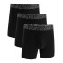 UA PERFORMANCE COTTON - SOLID 6 IN 3PK BLA-001