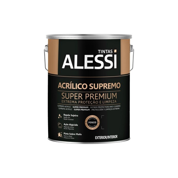 Látex Acrílico Super Premium Blanco Mate 18L Alessi Látex Acrílico Super Premium Blanco Mate 18L Alessi