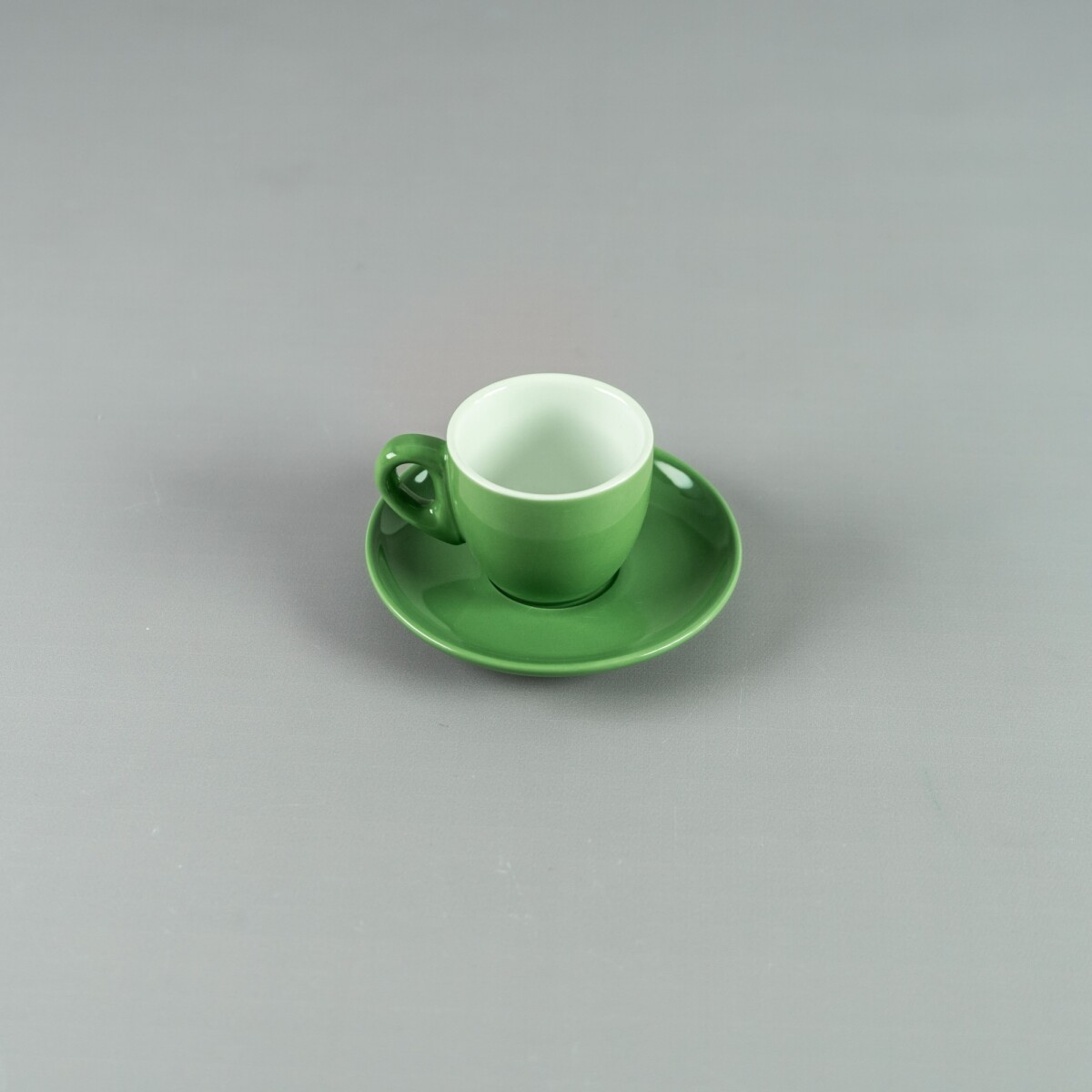 Taza de Café 90ml c/ Plato 11,5 cm Verde Choosing 