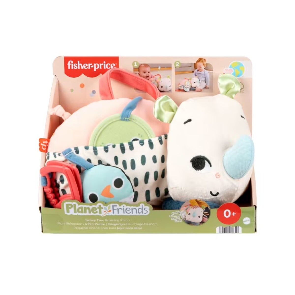 Peluche Fisher Price JFW59 Rinoceronte Estímulos y Juego 