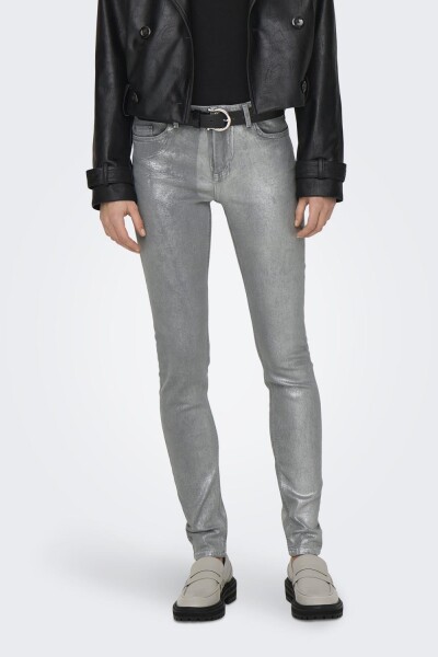 Jeans Blush Efecto Metalizado Grey Denim