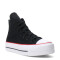 Championes de Mujer Converse Ctas Lift Hi Negro - Blanco
