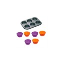 ASADERA MUFFINS SILICONA X6 Sin color