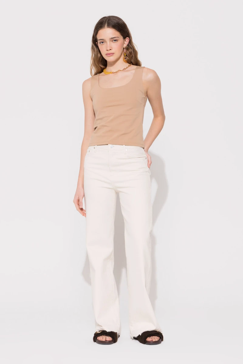 JEANS MARY NUDE Beige