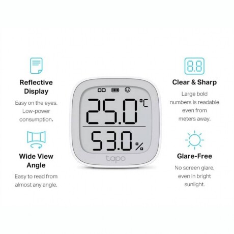 Sensor De Temperatura Y Humedad Inteligente TP-LINK Tapo T315 Sensor De Temperatura Y Humedad Inteligente TP-LINK Tapo T315