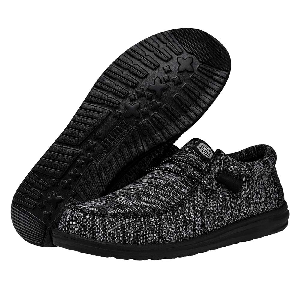 Alpargatas Wally Sport Knit Hombre Black/Black