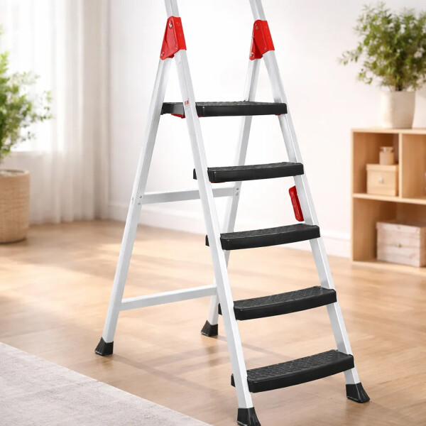 Escalera De Acero Plegable 5+1 Con Plataforma Zln1666 ESCALERA 5 ESCALONES ZILAN ZLN1666