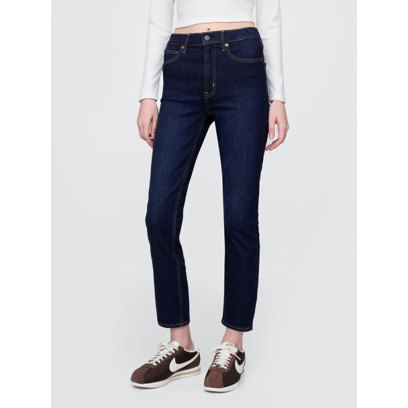 VINTAGE SLIM HR DK LISSON RINSED