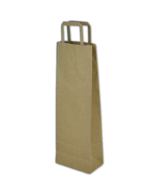 Bolsa lisa acuario 14x08x40 cm, para botella MADERA