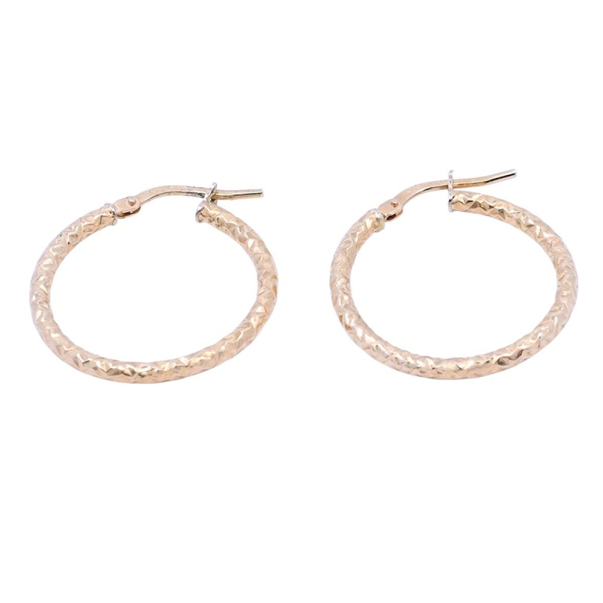Aros oro 18 k labrados 