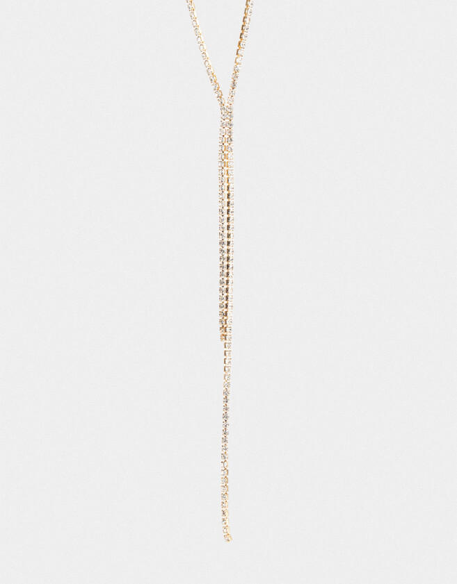 Collares Largos Con strass Largos Con Strass - Dorado