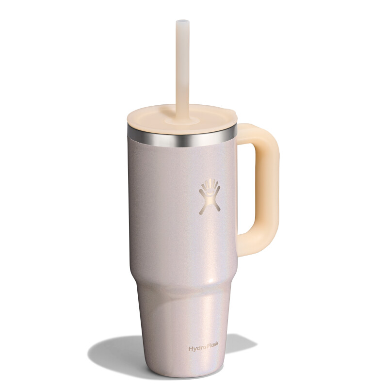 24 oz Travel Tumbler Glimmer Cream
