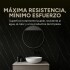 Placa PVC Símil Mármol 3mm Con Detalle Área Útil 2,20×1,22m Mármol Negro