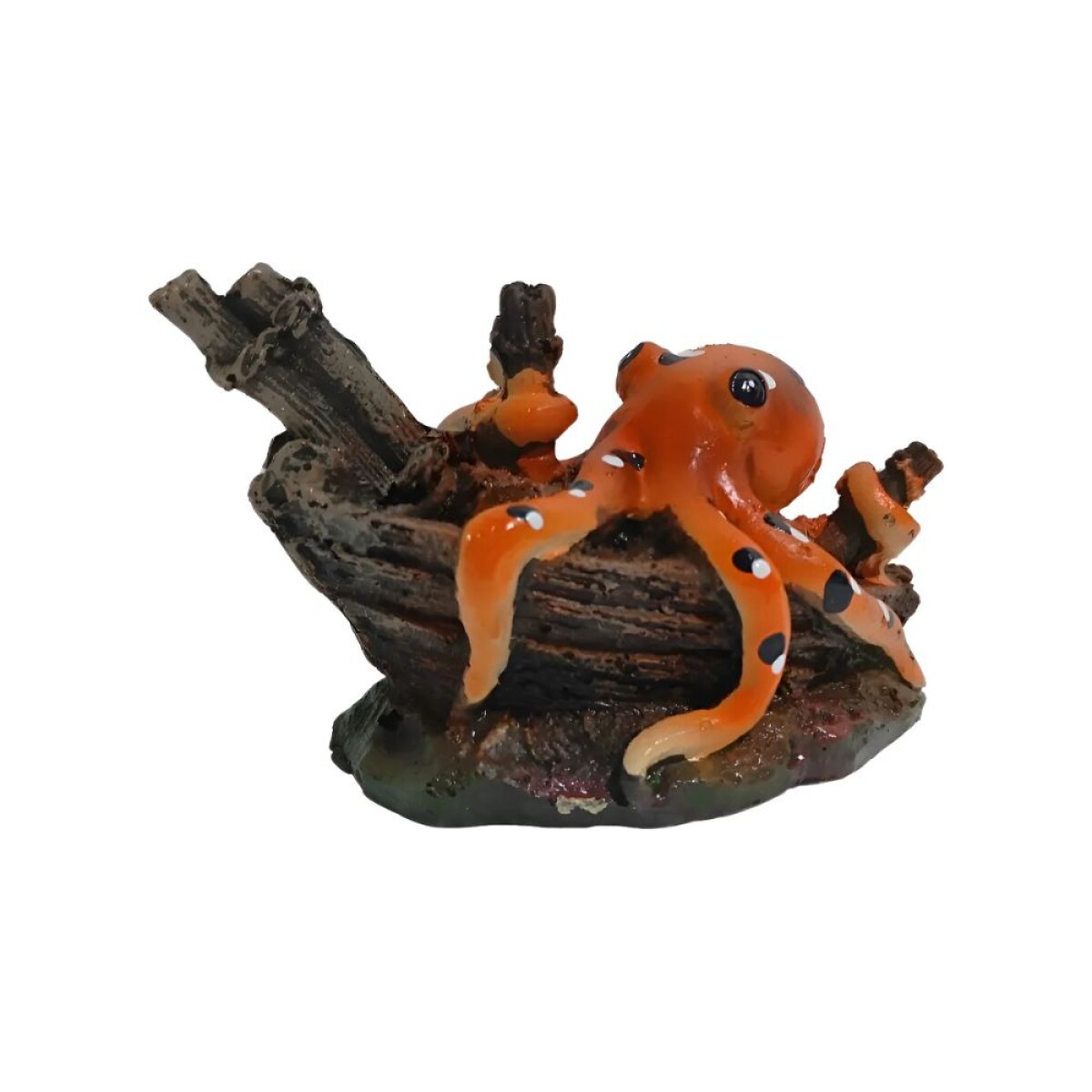 Adorno Resina Barco C/Pulpo 