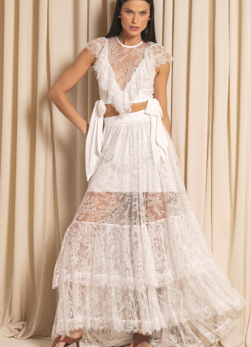 Falda Castelhanos - Off White 