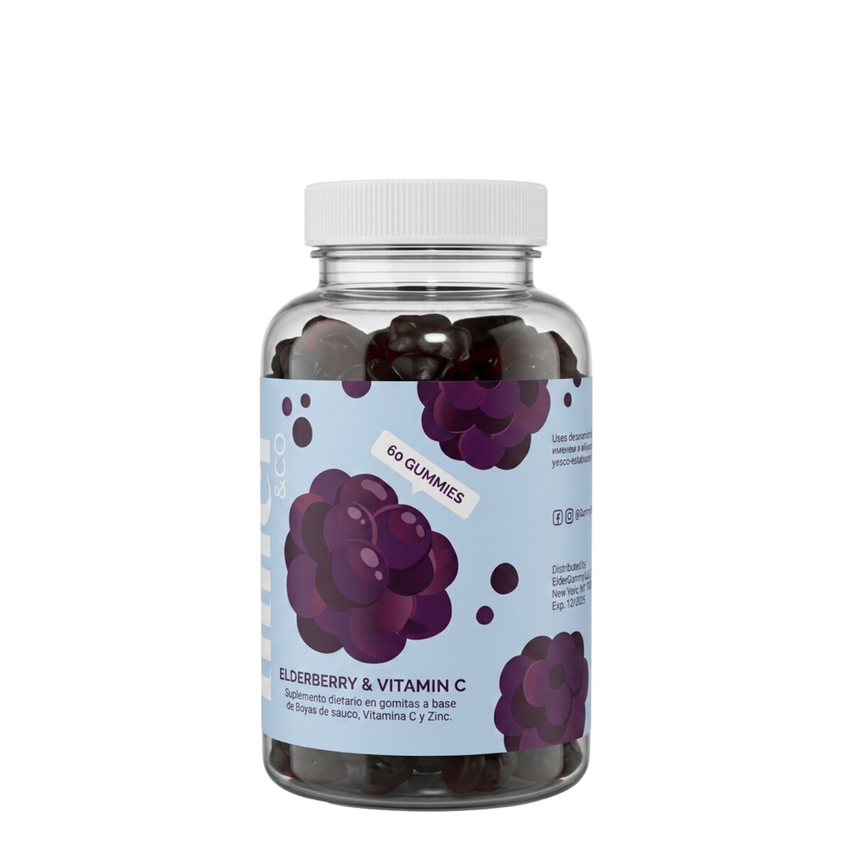 ¡OFERTA IMPERDIBLE! Elderberry & Vitamin C Gummies 60 gummies Inner 