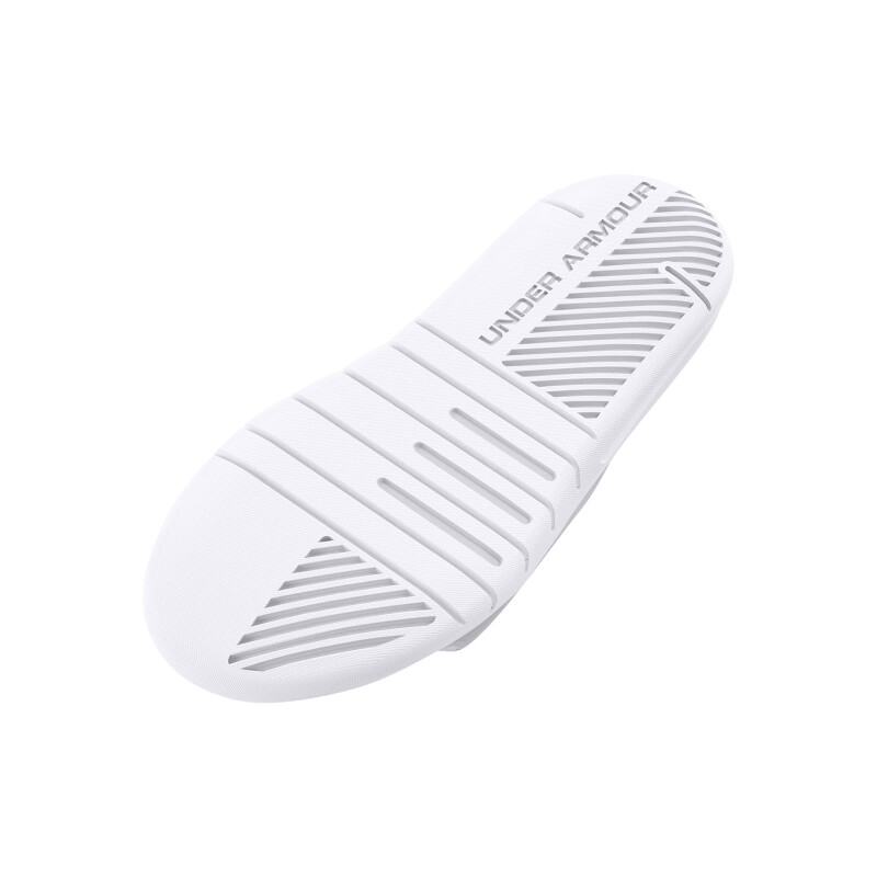 Ojota Chinela Under Armour SL de Hombre - 3021286-100 Blanco-negro