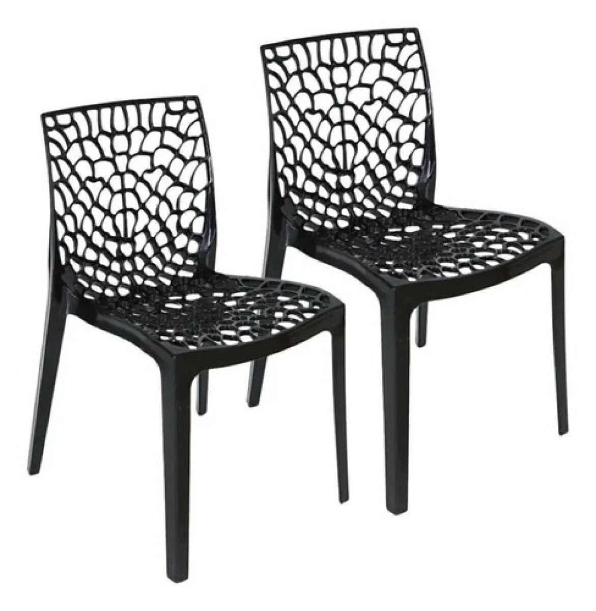 Silla Comedor ComboHome Gruvyer Nórdica Exterior Interior - Negro 1 