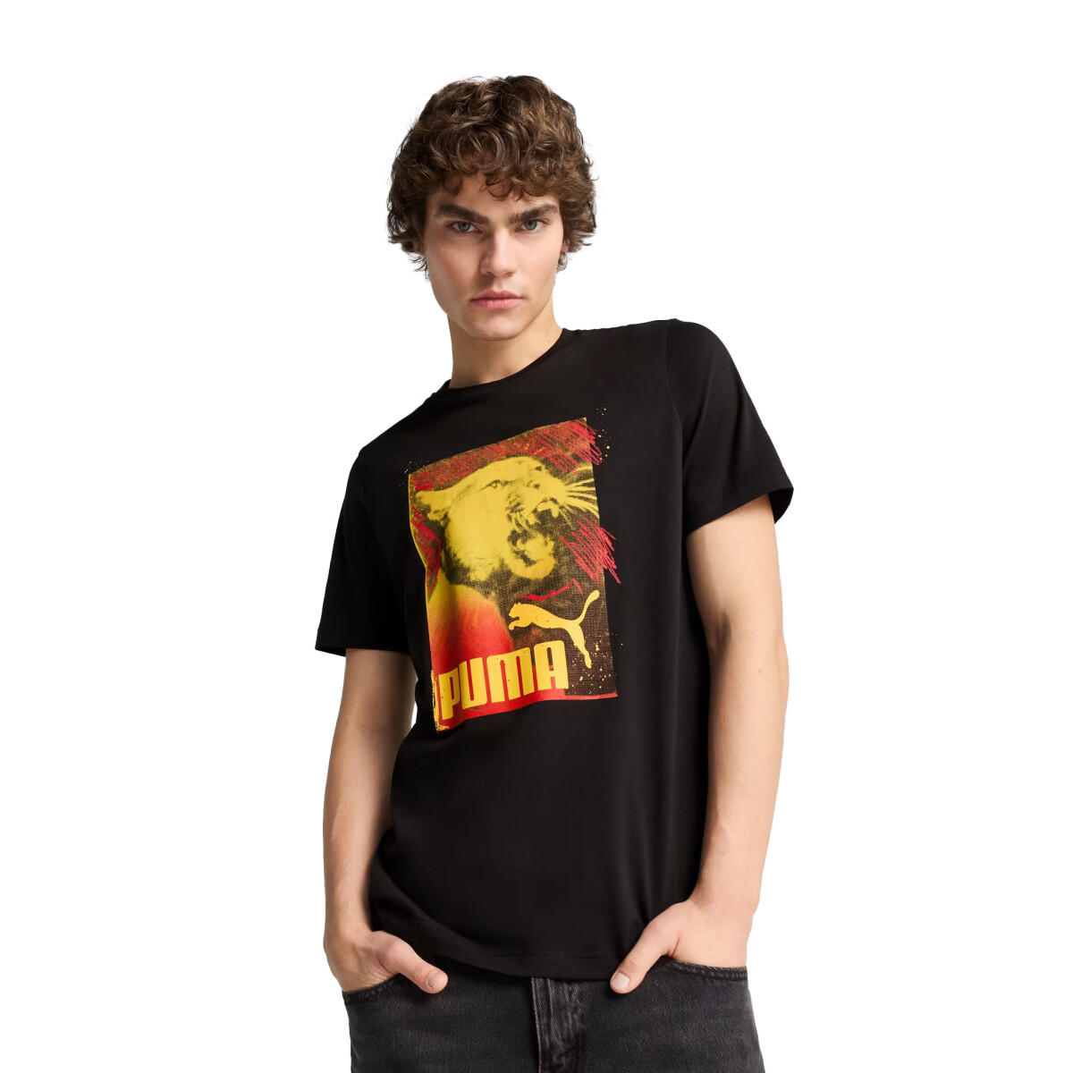 Remera de Hombre Puma Graph Photoprint Puma - Negro 