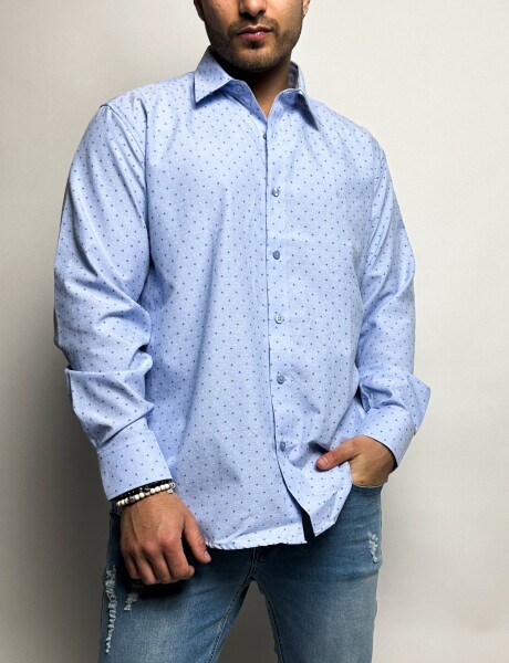 Camisa con diseño Celeste