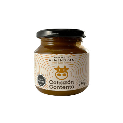 Untable de almendras Corazon Contento 250g Dulce De Almendras Corazon 250