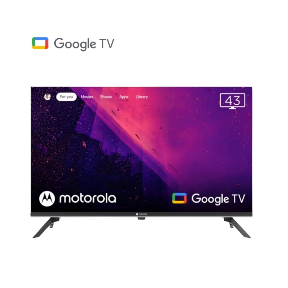 SMART TV 43" FULL HD MOTOROLA CON GOOGLE TV 