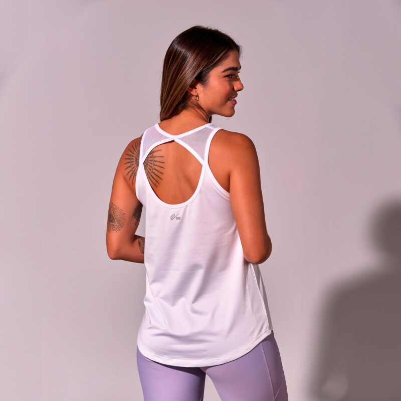 Remera Tank Top Gina de Mujer Blanco
