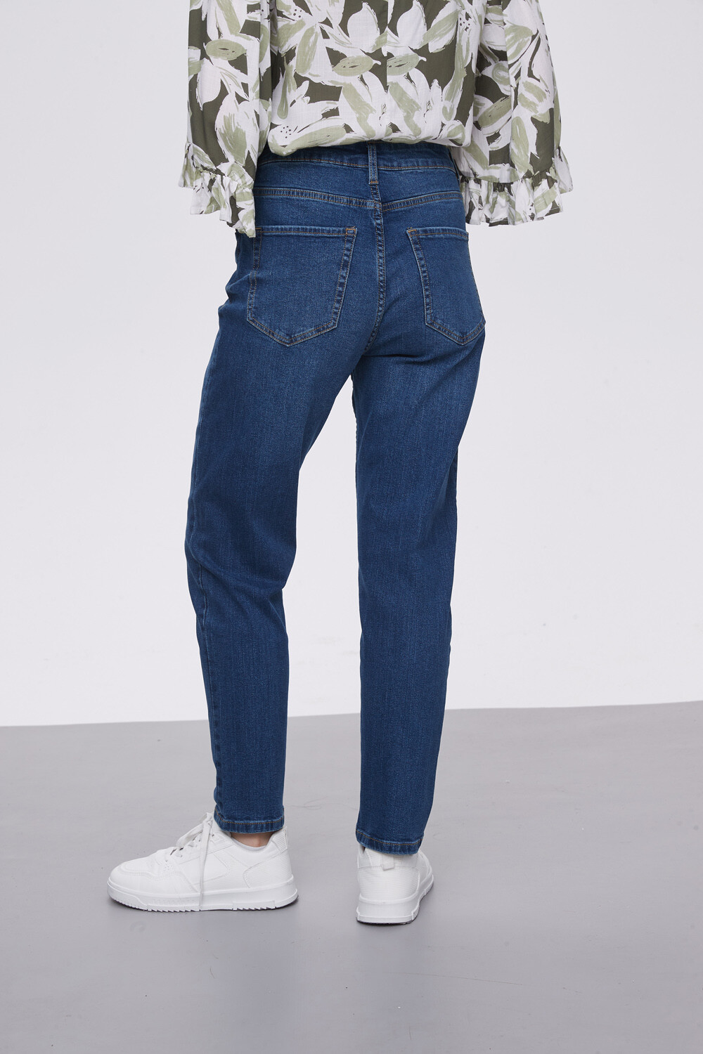 Pantalon Jeaniu Azul Indigo